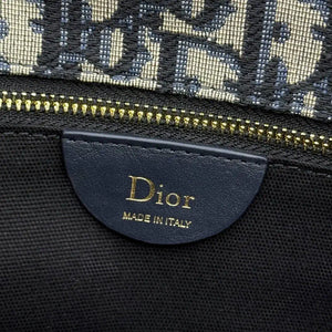 Medium Dior Médaillon Flap Bag M3920QDWP_M900  Blue Dior Oblique Jacquard - Default Title - View 9