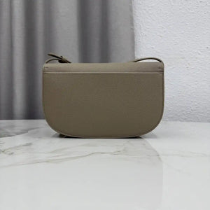 Medium Dior Médaillon Flap Bag M3920QDWP_M900 Elephant Gray Grained Calfskin - Default Title - View 5