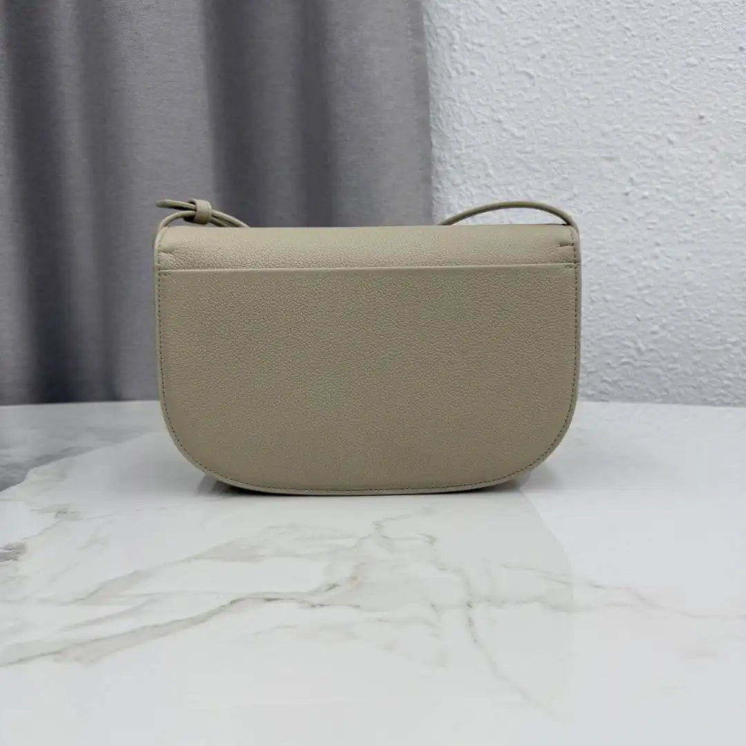 Medium Dior Médaillon Flap Bag M3920QDWP_M900 Camel Beige  Grained Calfskin - Default Title - View 5