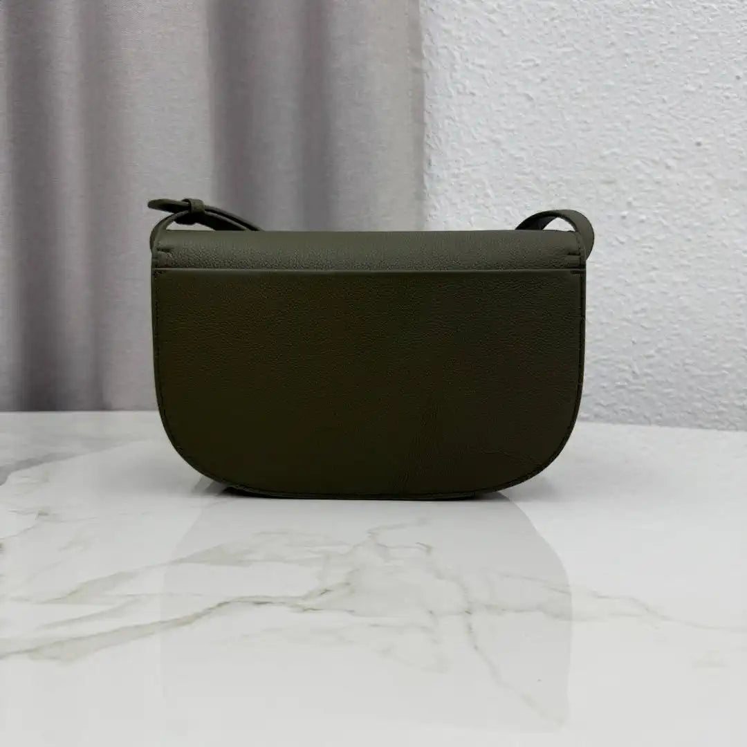 Medium Dior Médaillon Flap Bag M3920QDWP_M900 Olive Green Grained Calfskin - Default Title - View 5