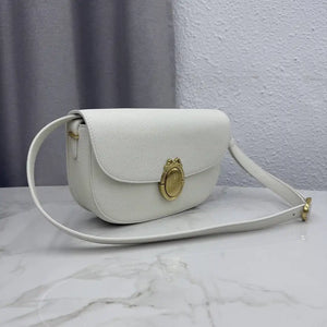 Medium Dior Médaillon Flap Bag M3920QDWP_M900 White Grained Calfskin - Default Title - View 2