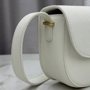 Medium Dior Médaillon Flap Bag M3920QDWP_M900 White Grained Calfskin - Default Title - View 3