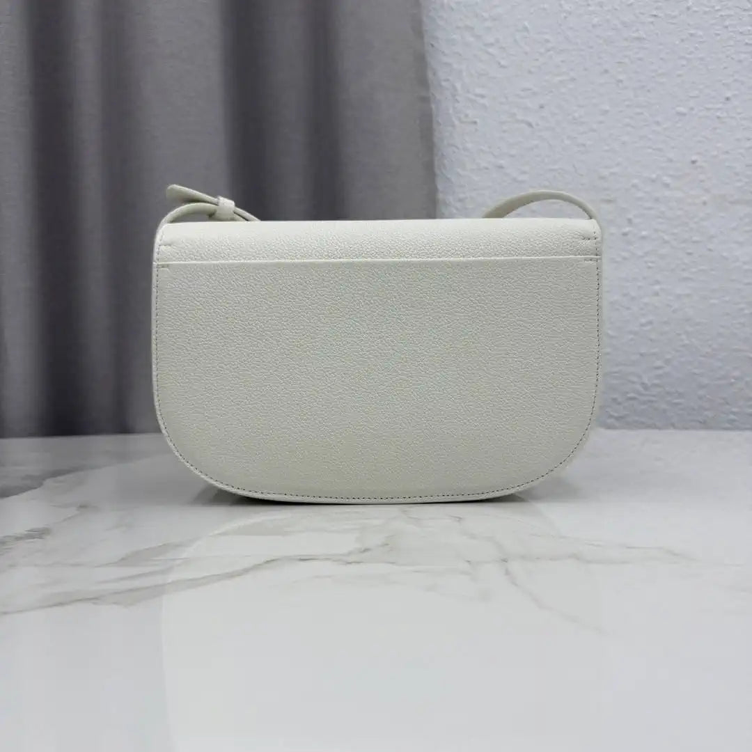 Medium Dior Médaillon Flap Bag M3920QDWP_M900 White Grained Calfskin - Default Title - View 5