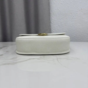 Medium Dior Médaillon Flap Bag M3920QDWP_M900 White Grained Calfskin - Default Title - View 6