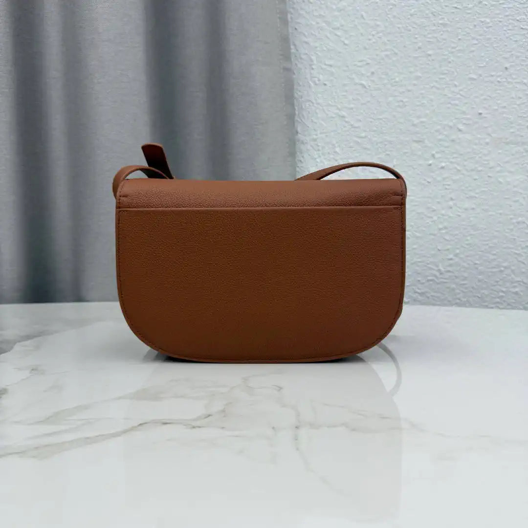 Medium Dior Médaillon Flap Bag M3920QDWP_M900 Gold Brown Grained Calfskin - Default Title - View 5