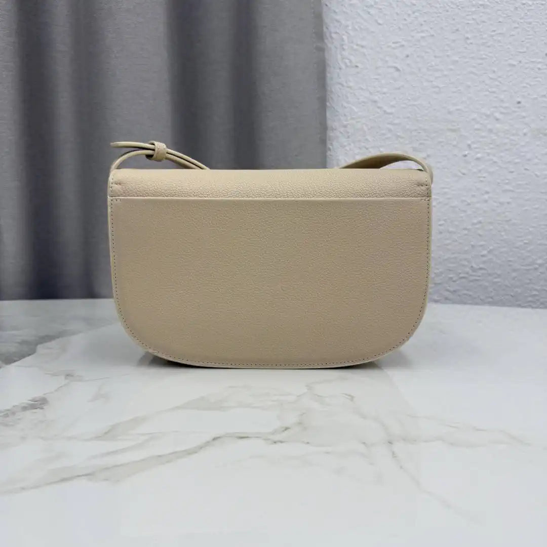 Medium Dior Médaillon Flap Bag M3920QDWP_M900 Apricot Grained Calfskin - Default Title - View 5
