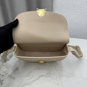 Medium Dior Médaillon Flap Bag M3920QDWP_M900 Apricot Grained Calfskin - Default Title - View 8