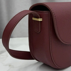 Medium Dior Médaillon Flap Bag M3920QDWP_M900 Wine Red Grained Calfskin - Default Title - View 3