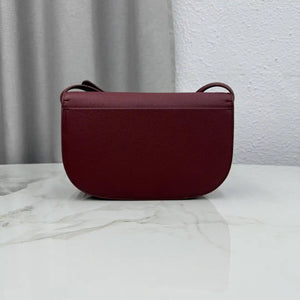 Medium Dior Médaillon Flap Bag M3920QDWP_M900 Wine Red Grained Calfskin - Default Title - View 5