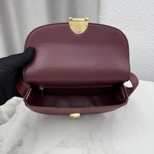 Medium Dior Médaillon Flap Bag M3920QDWP_M900 Wine Red Grained Calfskin - Default Title - View 8
