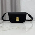 Medium Dior Médaillon Flap Bag M3920QDWP_M900 Black Grained Calfskin - Default Title - View 1