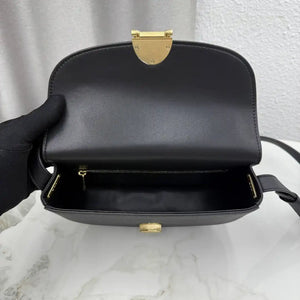 Medium Dior Médaillon Flap Bag M3920QDWP_M900 Black Grained Calfskin - Default Title - View 8