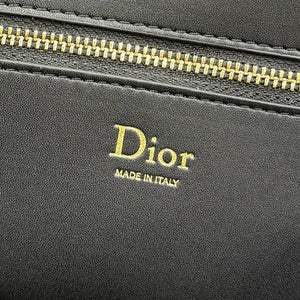 Medium Dior Médaillon Flap Bag M3920QDWP_M900 Black Grained Calfskin - Default Title - View 9