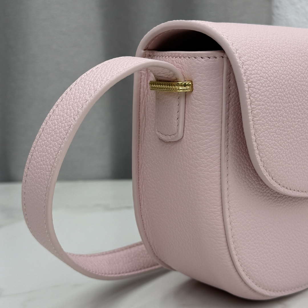 Medium Dior Médaillon Flap Bag M3920QDWP_M900 Pink Grained Calfskin - Default Title - View 2