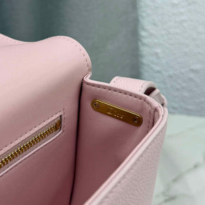 Medium Dior Médaillon Flap Bag M3920QDWP_M900 Pink Grained Calfskin - Default Title - View 5
