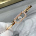 Messika 1134-PG Move Uno Pav¨¦ Flex Bangle Rose Gold Full Diamond Bracelet - Default Title - View 1