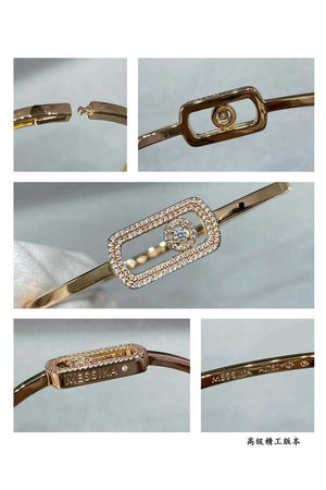 Messika 1134-PG Move Uno Pav¨¦ Flex Bangle Rose Gold Full Diamond Bracelet - Default Title - View 7