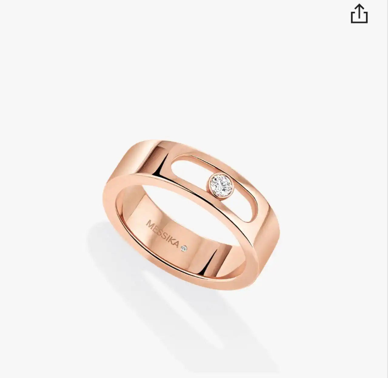 Messika 11701 Move Titanium Natural SM Natural Titanium Diamond Ring