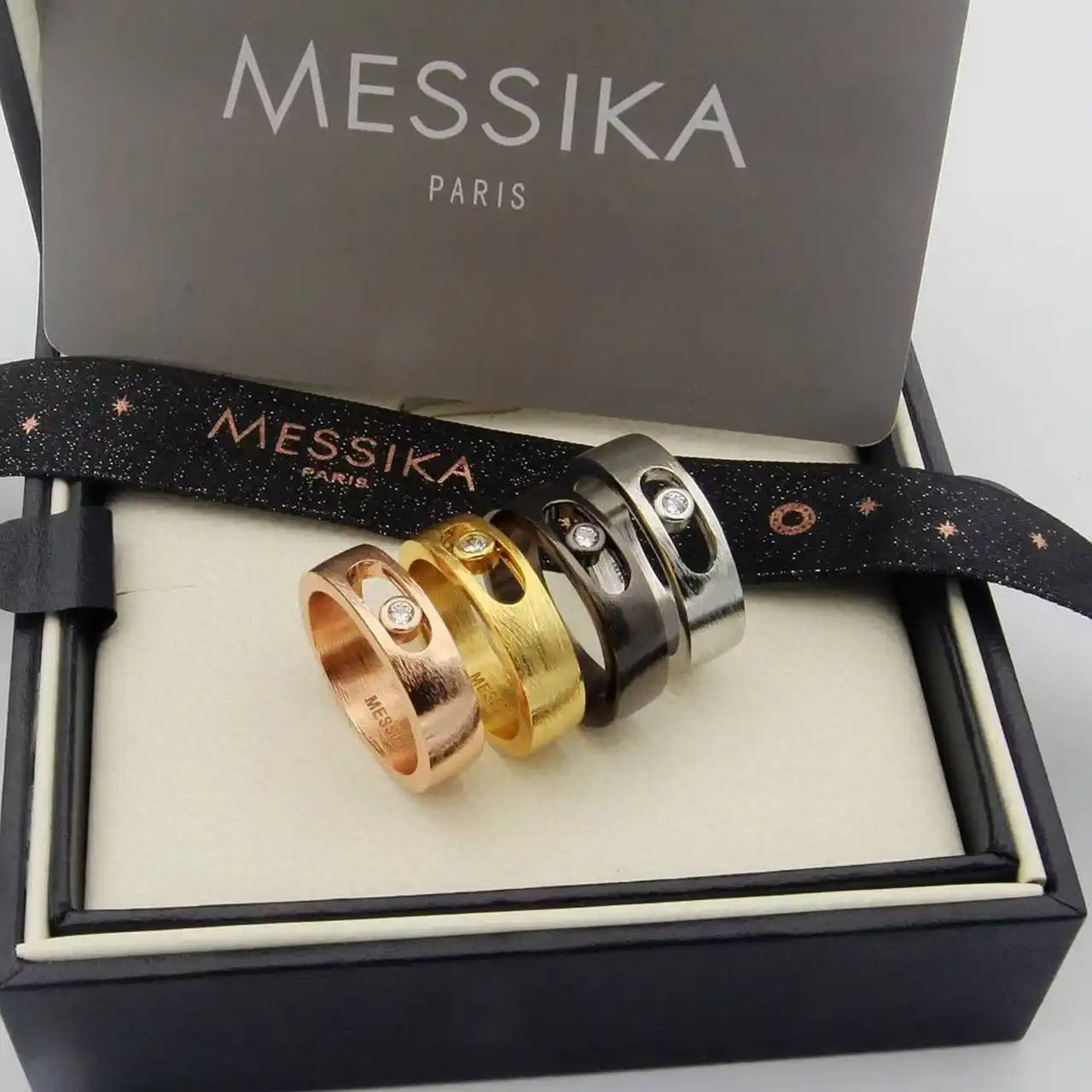 Messika 11701 Move Titanium Natural SM Natural Titanium Diamond Ring