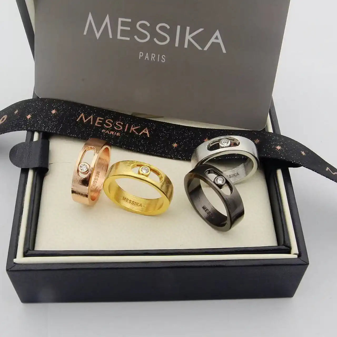 Messika 11701 Move Titanium Natural SM Natural Titanium Diamond Ring