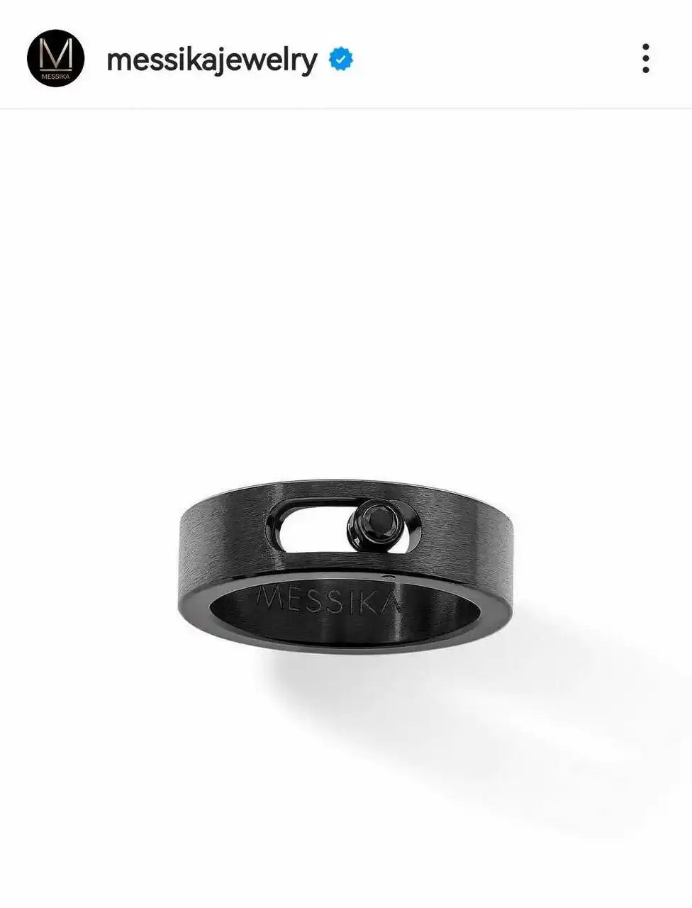 Messika 11701 Move Titanium Natural SM Natural Titanium Diamond Ring
