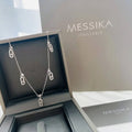 Messika 12150 Move Uno Pav¨¦ Drop Pendant Choker White Gold Diamond Necklace