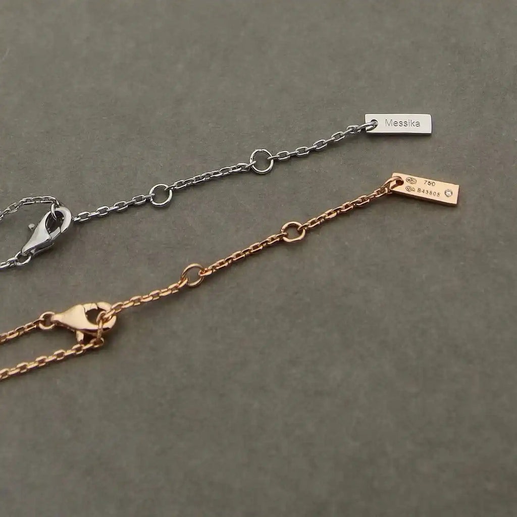 Messika 12151  Move Uno Pav¨¦ Drop Pendant Choker Necklace