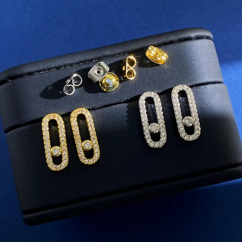 Messika 12183 Move Uno Diamond Pav¨¦ Earrings Diamond Earrings