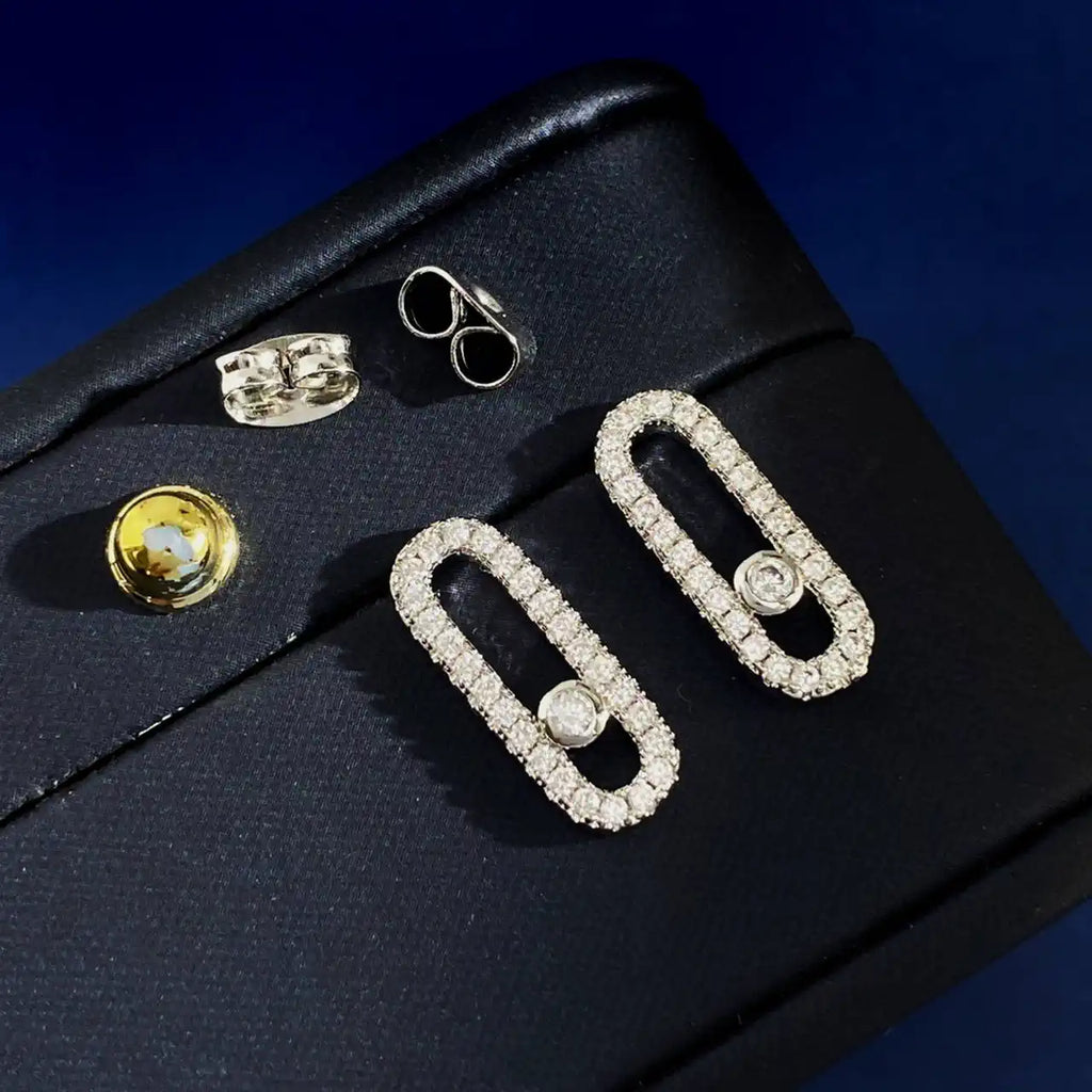 Messika 12183 Move Uno Diamond Pav¨¦ Earrings Diamond Earrings