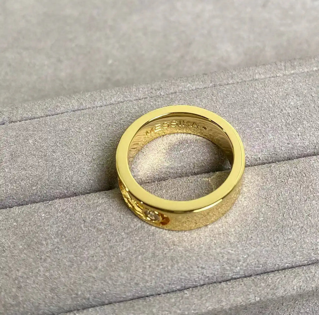Messika 13553 Move Joaillerie Wedding Ring Yellow Gold Diamond Ring