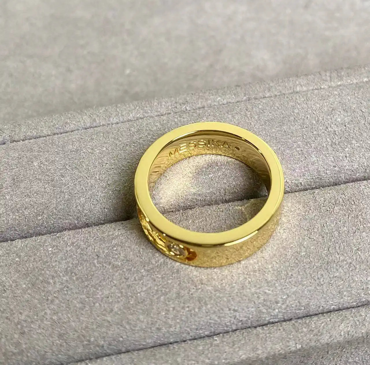 Messika 13553 Move Joaillerie Wedding Ring Yellow Gold Diamond Ring
