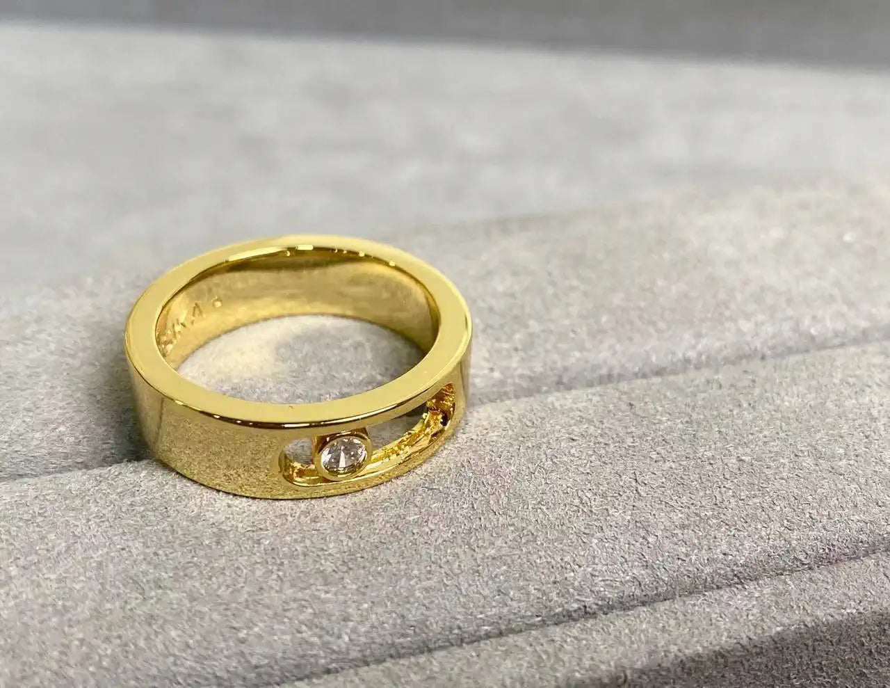 Messika 13553 Move Joaillerie Wedding Ring Yellow Gold Diamond Ring