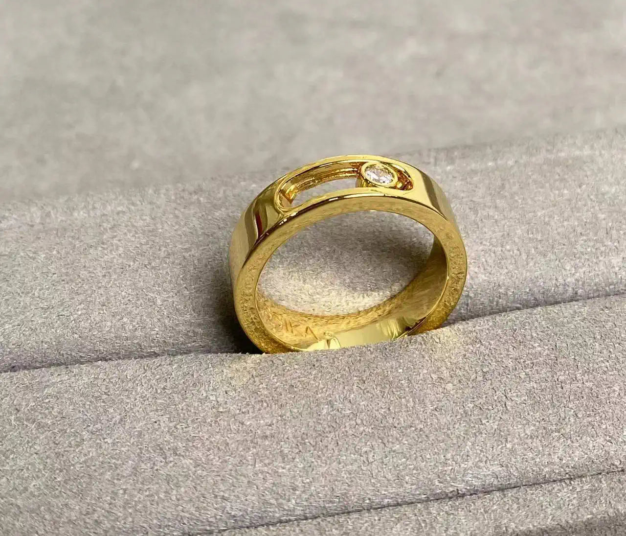 Messika 13553 Move Joaillerie Wedding Ring Yellow Gold Diamond Ring
