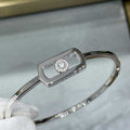 Messika Move Uno Pav¨¦ Flex Bangle White Gold Diamond Bracelet 1134-PG - Default Title - View 1