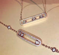 Messika Rose Gold Diamond Bracelet Move Classique 22026 - luxibagsmall