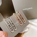 Messika Rose Gold Diamond Pendant Earrings Move 10TH PM  22027 - luxibagsmall