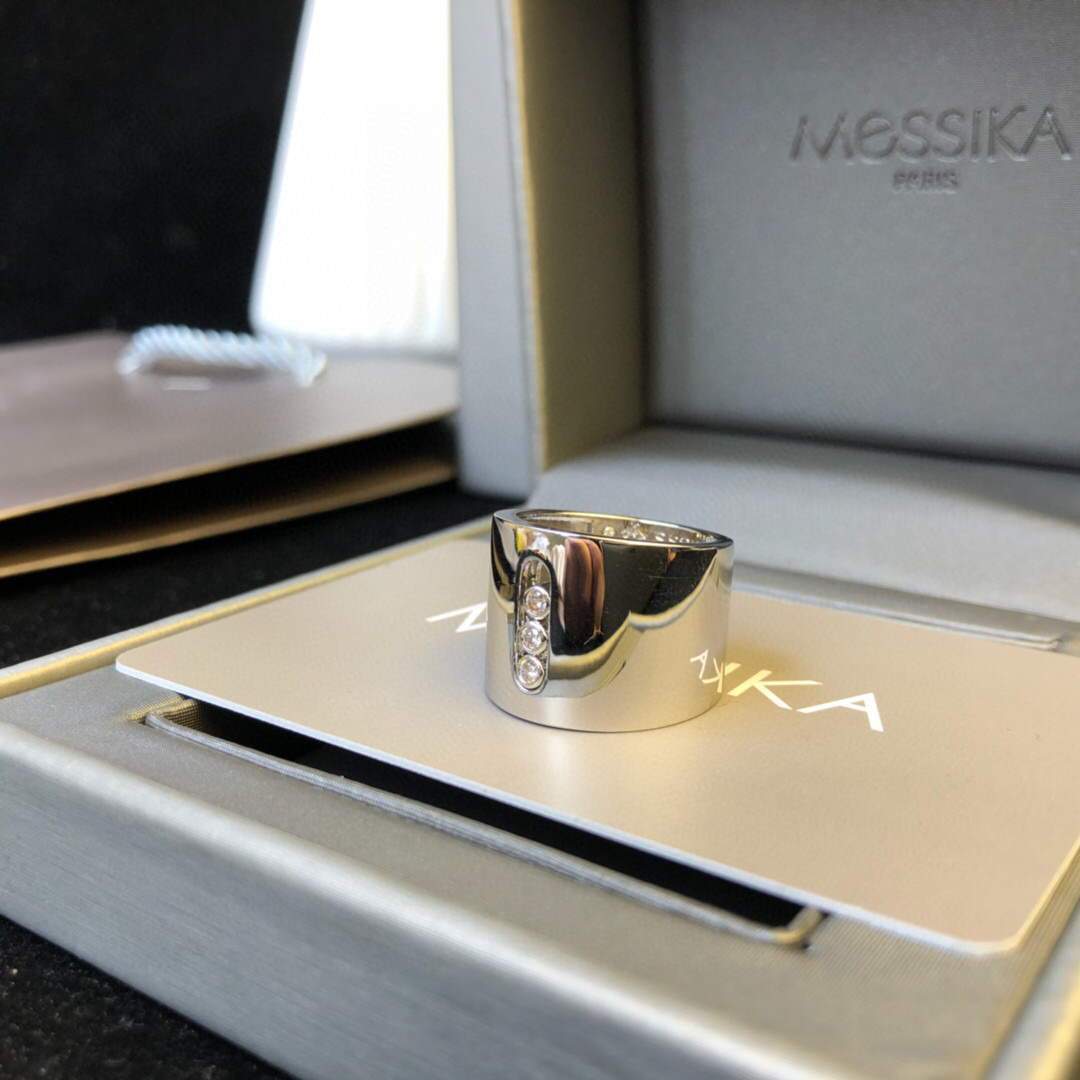 Messika Rose Gold Diamond Ring Move Joaillerie 20225 - luxibagsmall