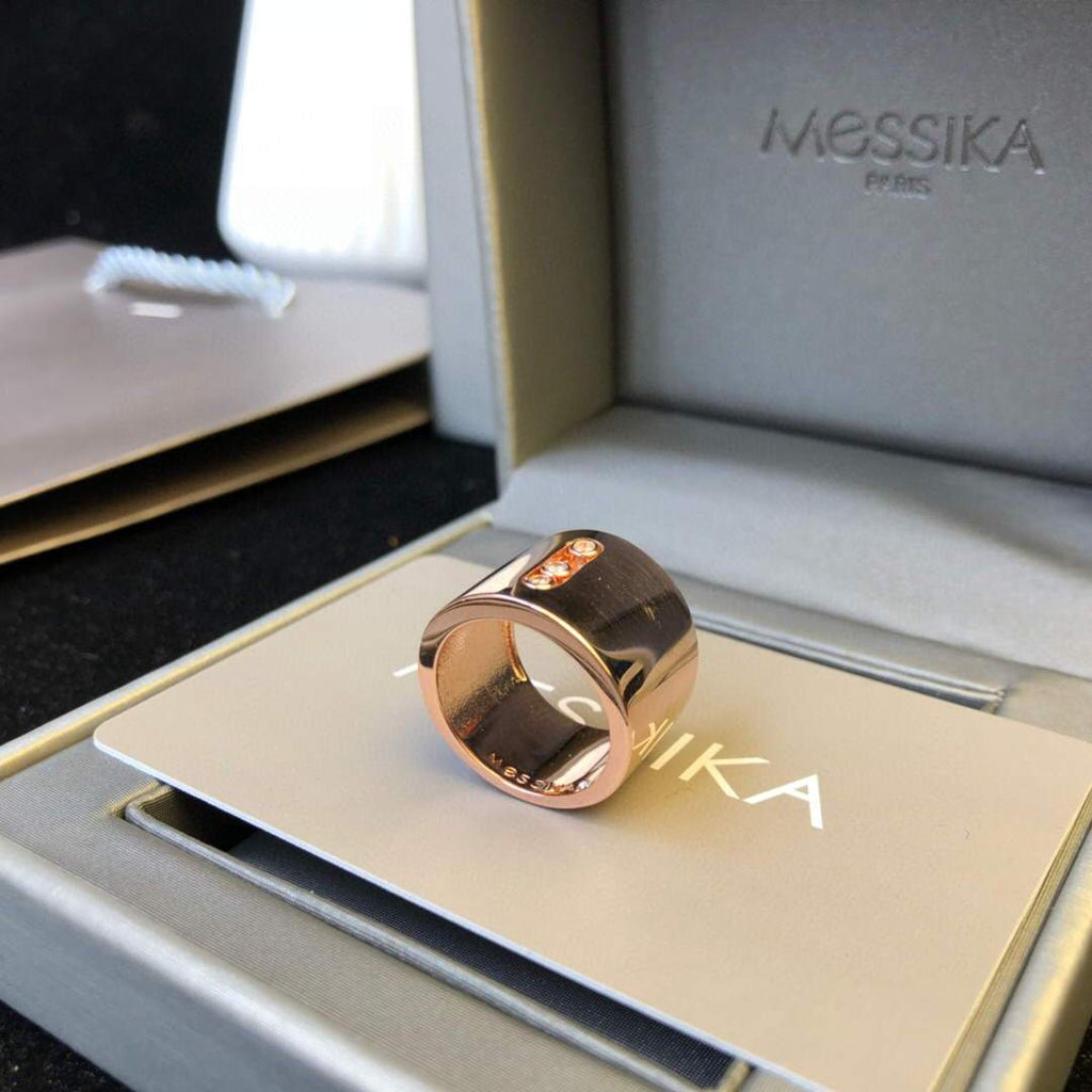 Messika Rose Gold Diamond Ring Move Joaillerie 20225 - luxibagsmall