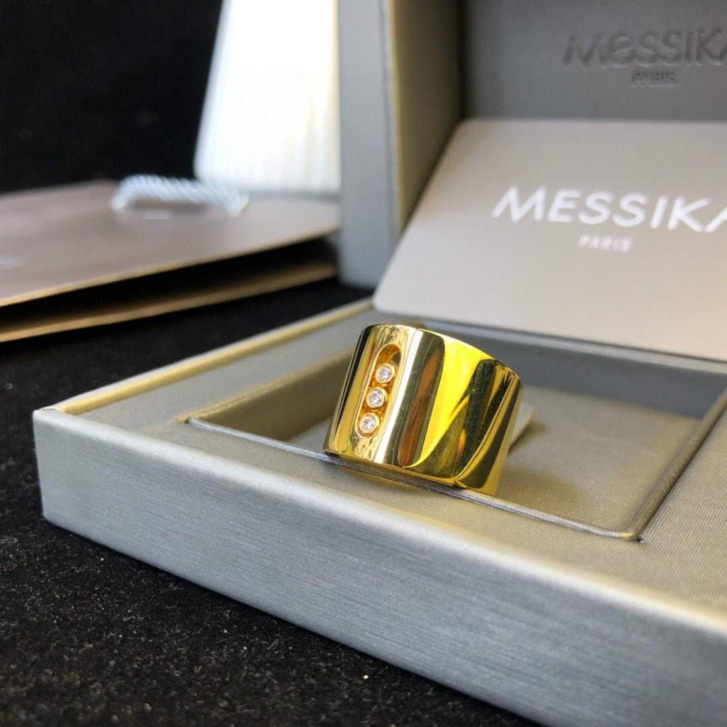 Messika Rose Gold Diamond Ring Move Joaillerie 20225 - luxibagsmall
