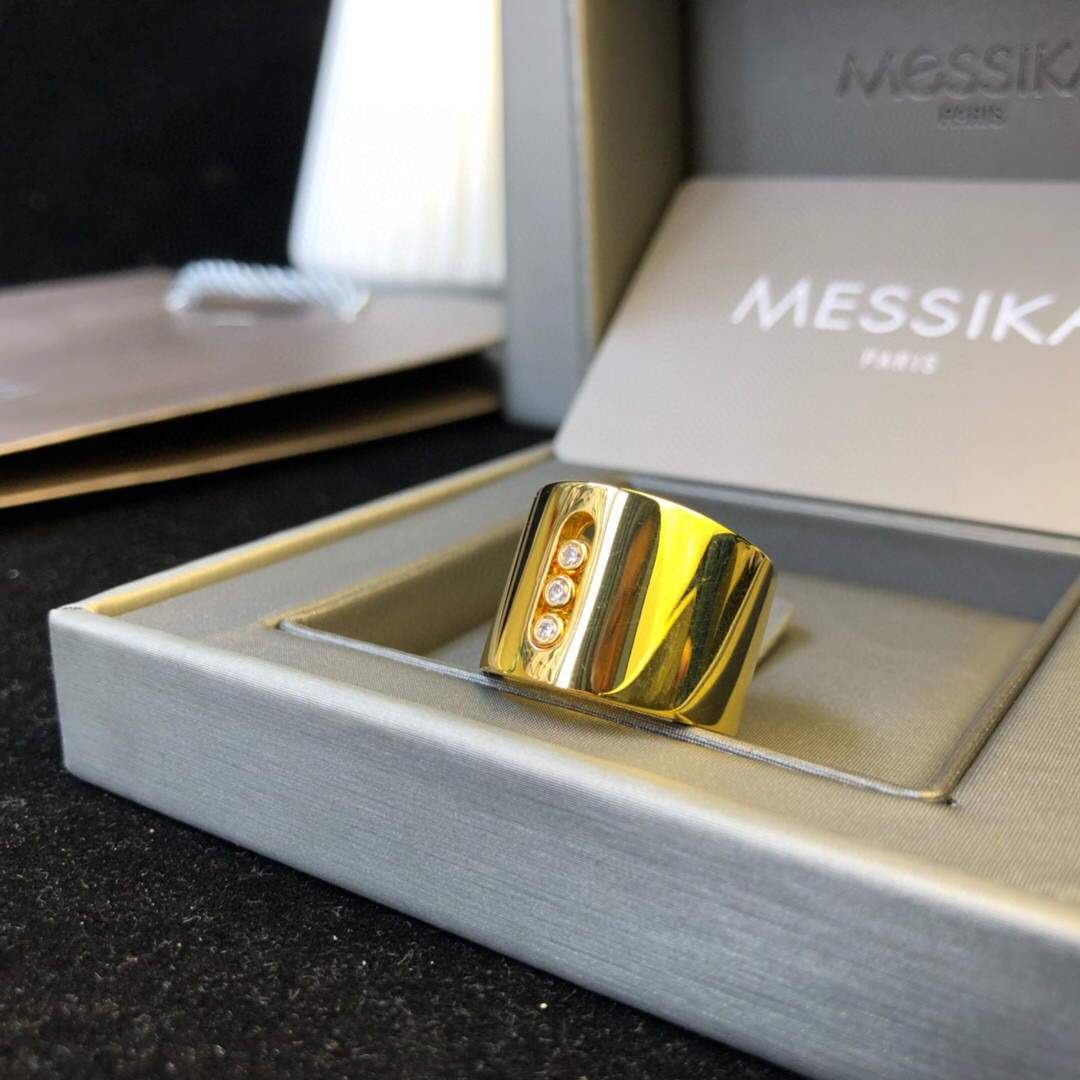 Messika Rose Gold Diamond Ring Move Joaillerie 20225 - luxibagsmall