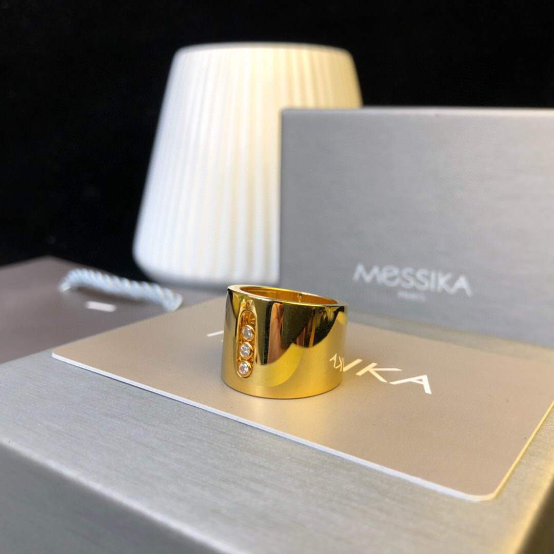 Messika Rose Gold Diamond Ring Move Joaillerie 20225 - luxibagsmall