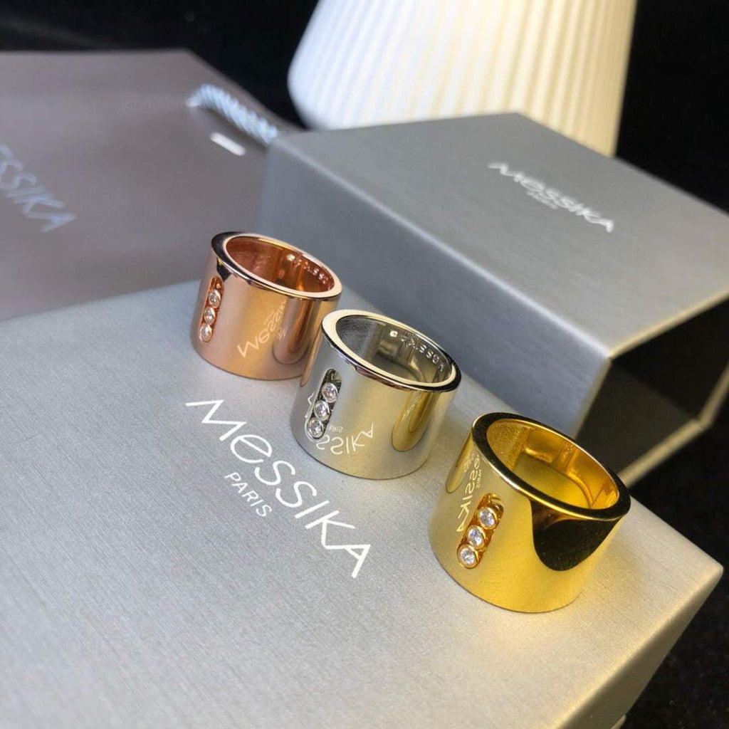 Messika Rose Gold Diamond Ring Move Joaillerie 20225 - luxibagsmall