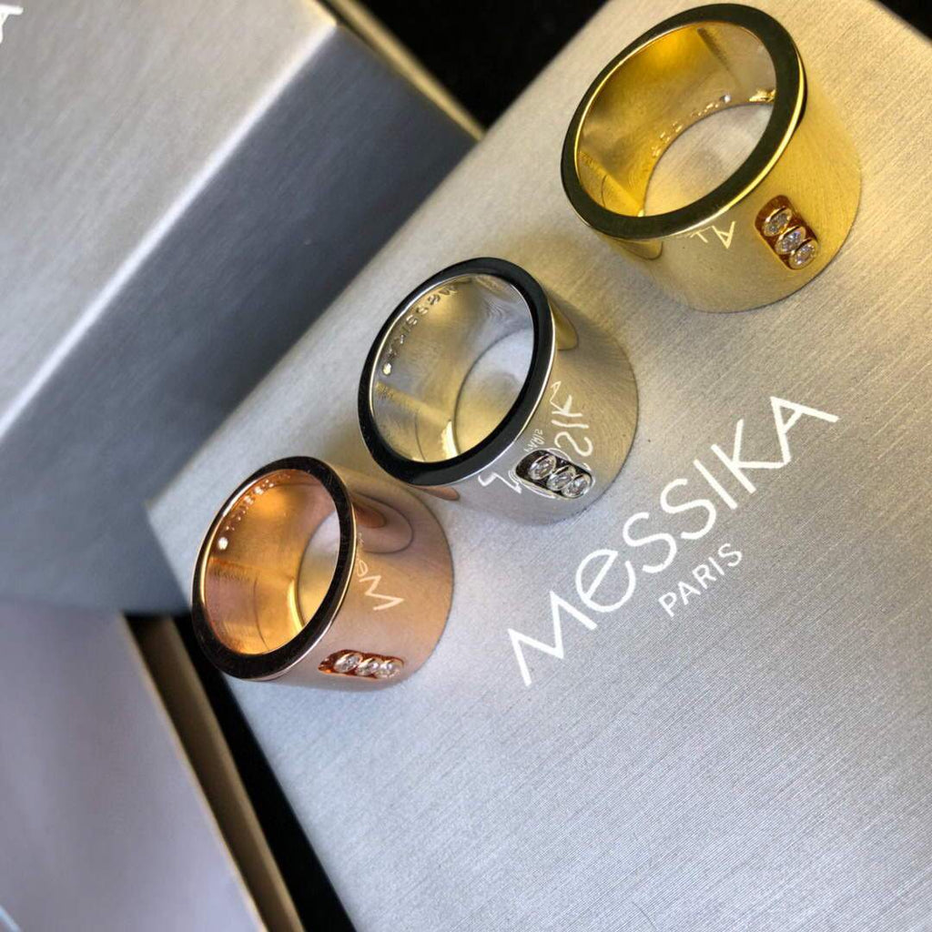 Messika Rose Gold Diamond Ring Move Joaillerie 20225 - luxibagsmall