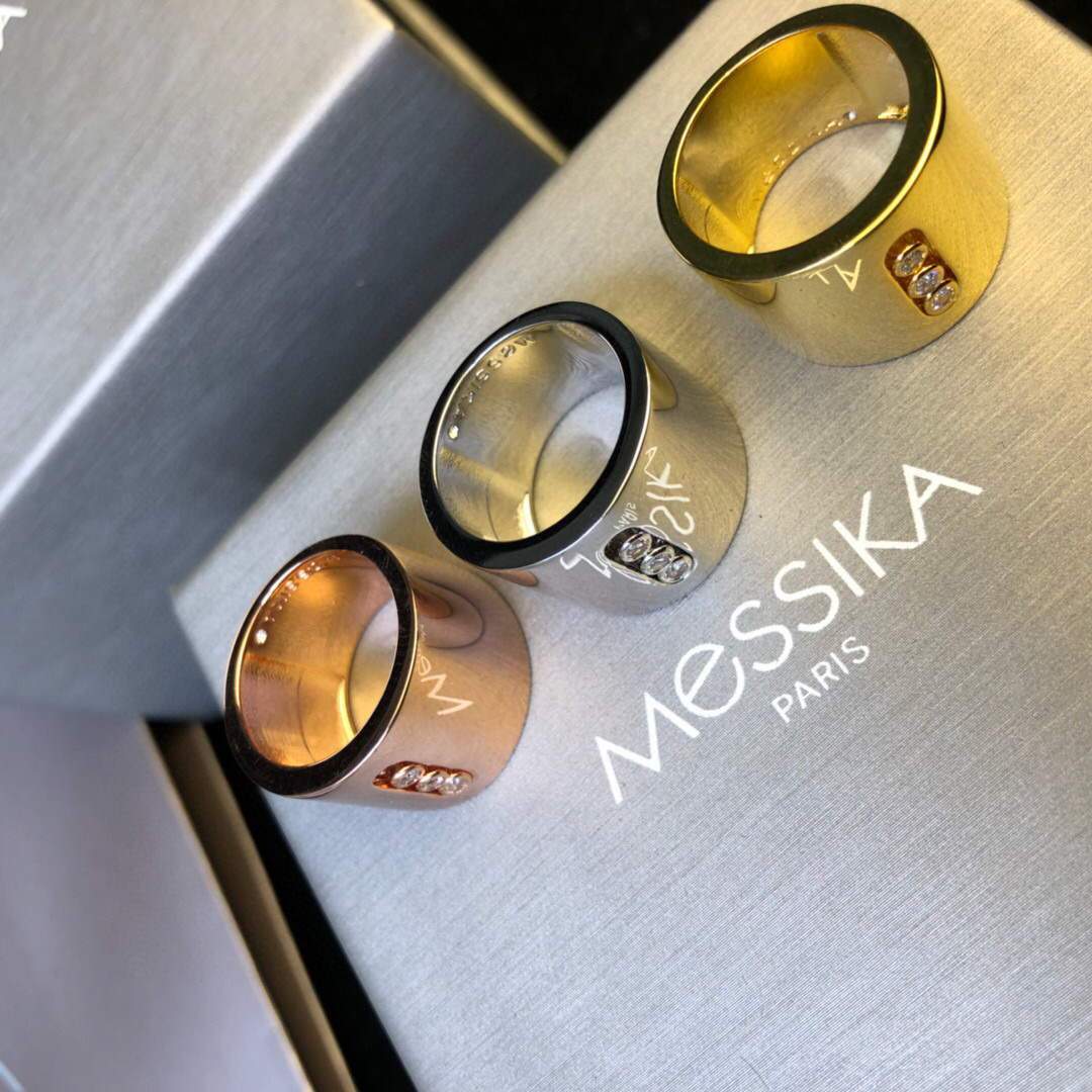 Messika Rose Gold Diamond Ring Move Joaillerie 20225 - luxibagsmall