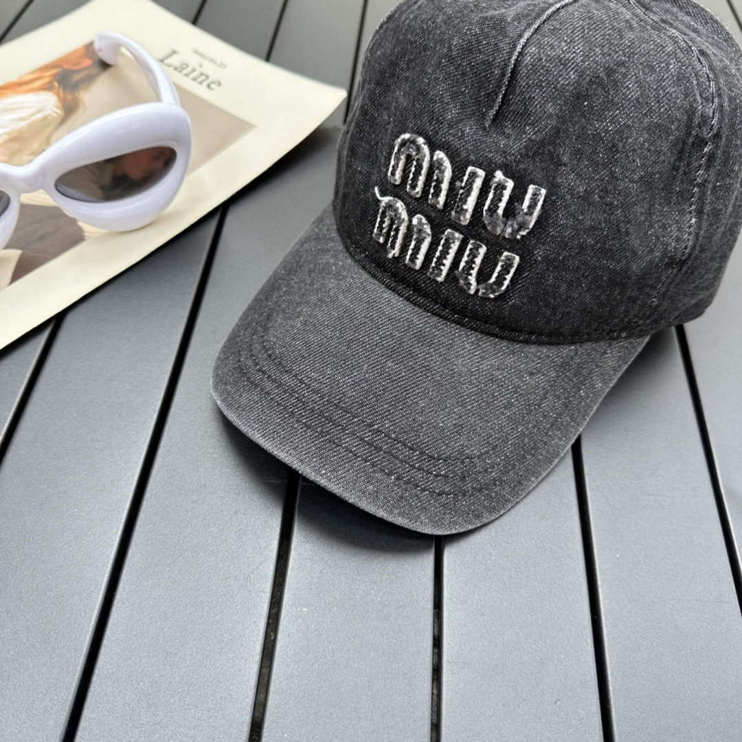 Miu Miu 5HC179 Drill Baseball Cap M56378