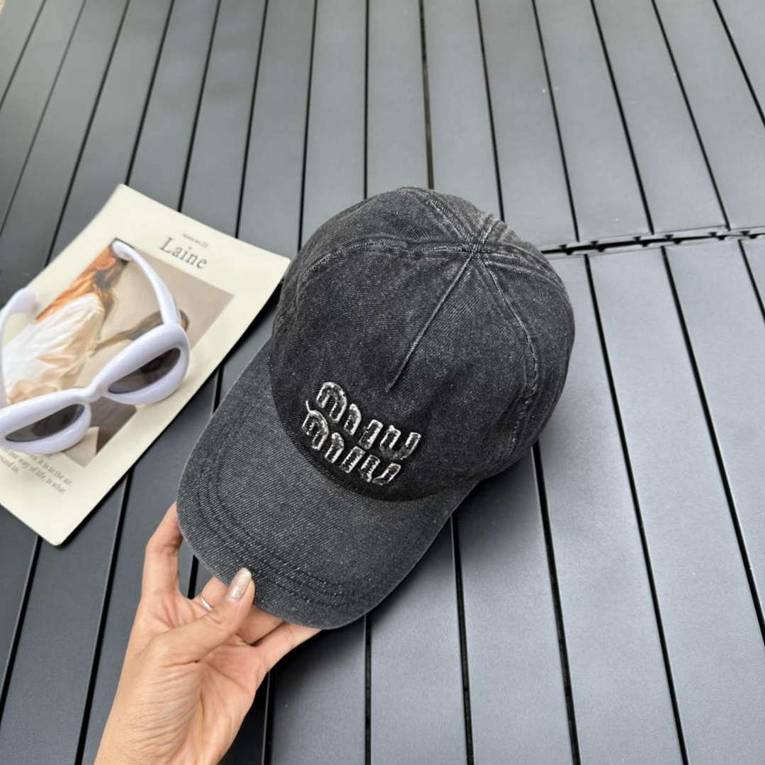 Miu Miu 5HC179 Drill Baseball Cap M56378