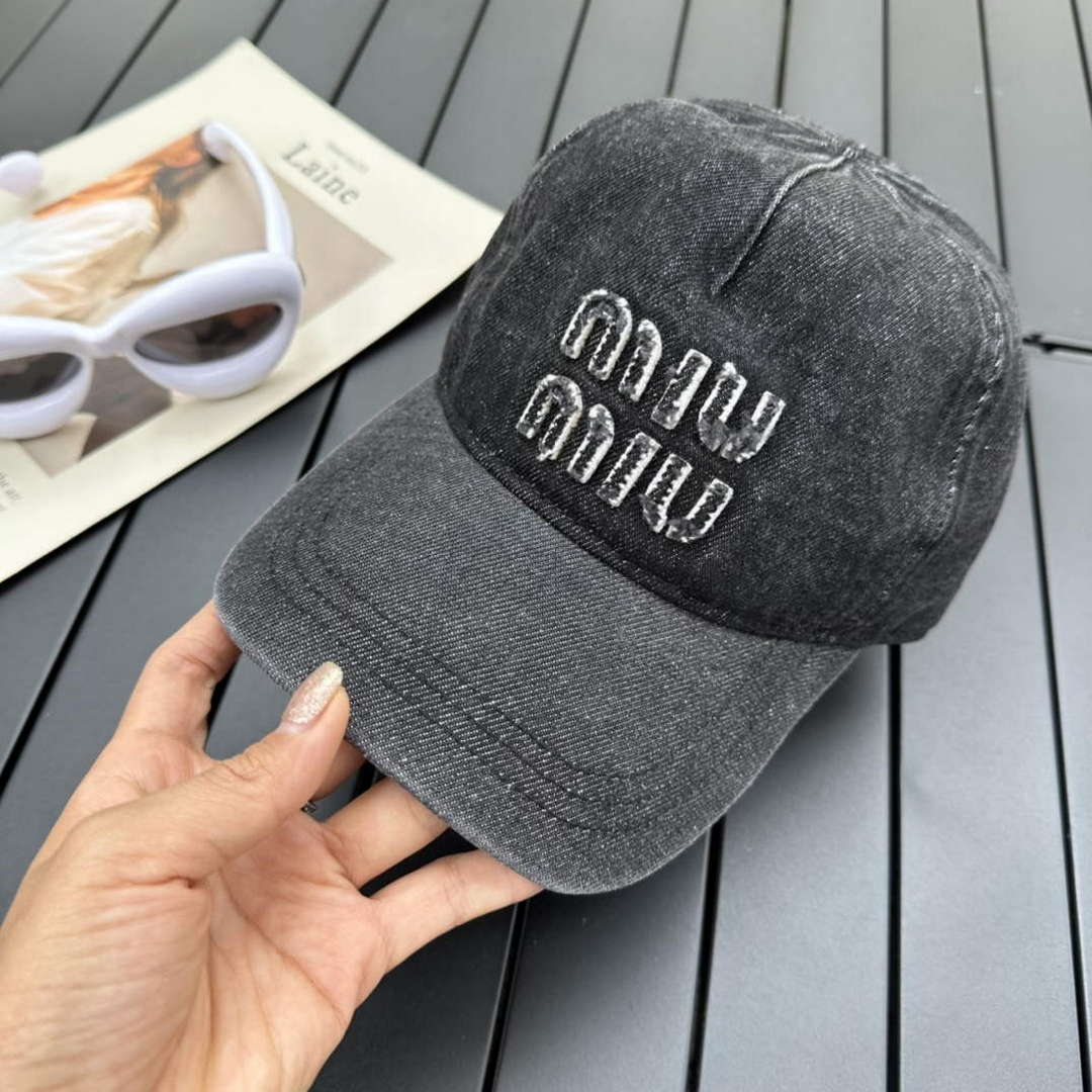 Miu Miu 5HC179 Drill Baseball Cap M56378