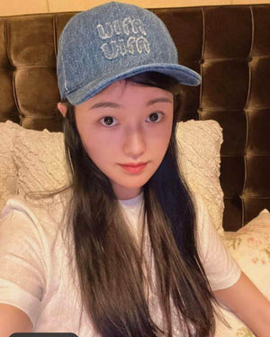 Miu Miu 5HC179 Drill Baseball Cap M56379 - Default Title - View 2