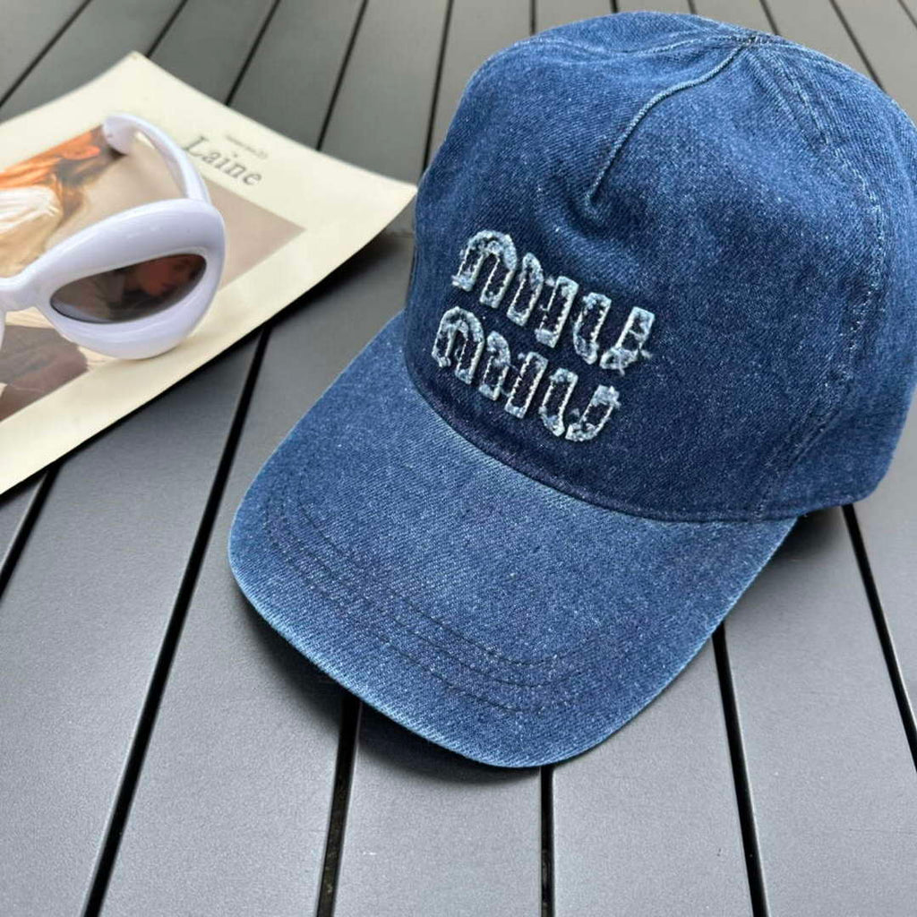 Miu Miu 5HC179 Drill Baseball Cap M56379