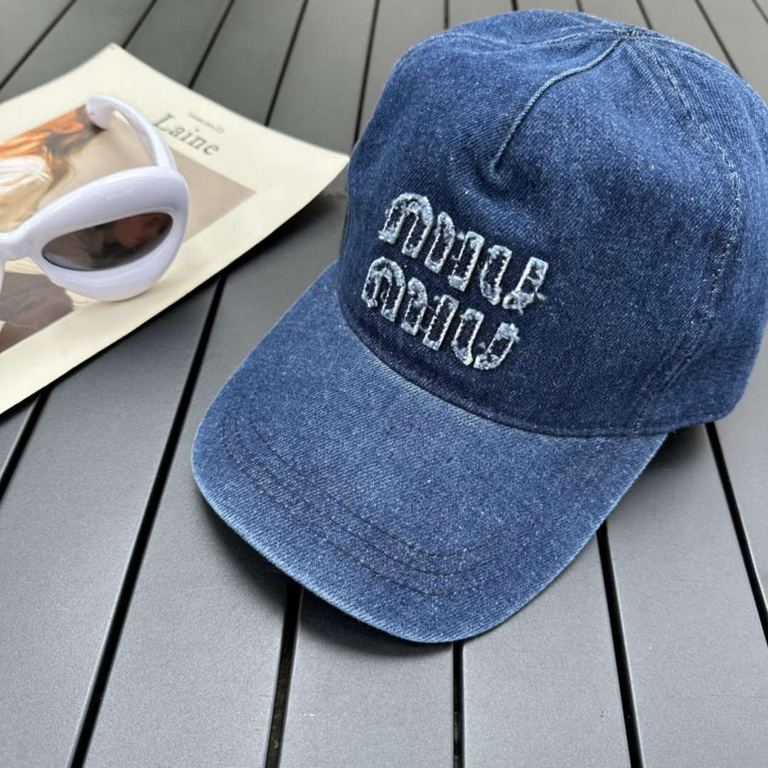 Miu Miu 5HC179 Drill Baseball Cap M56379